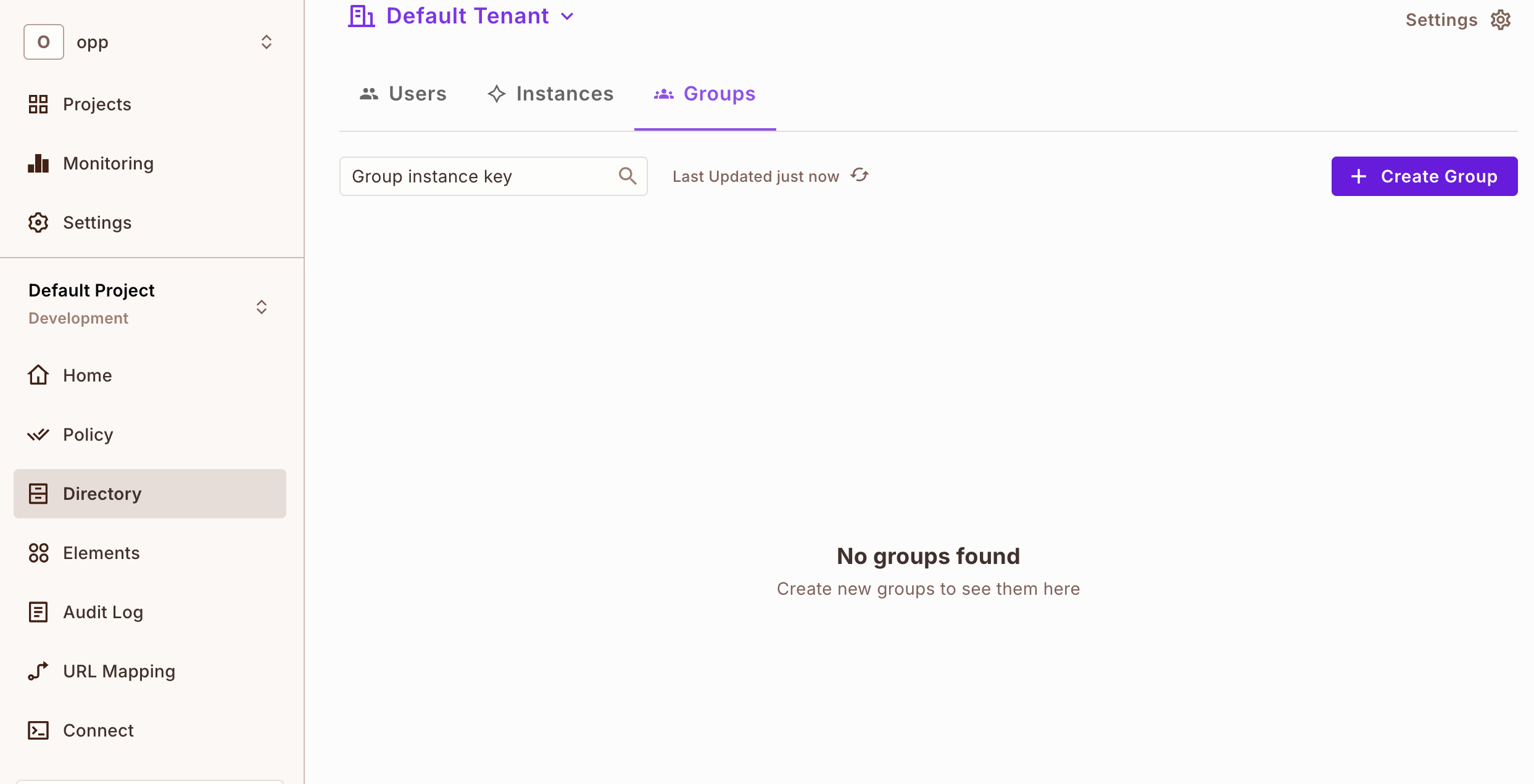 Groups List View